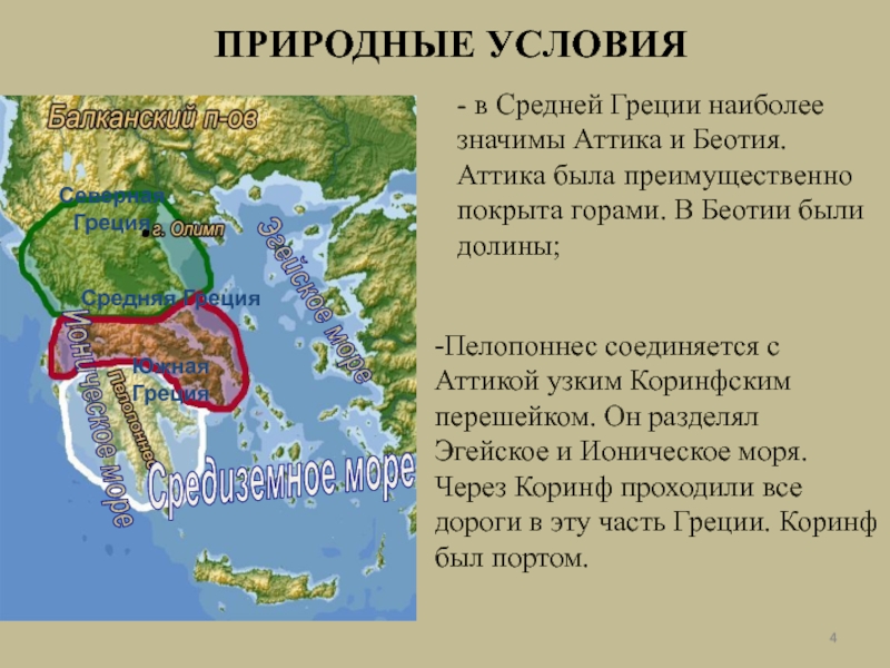 Какие климатические условия были в греции