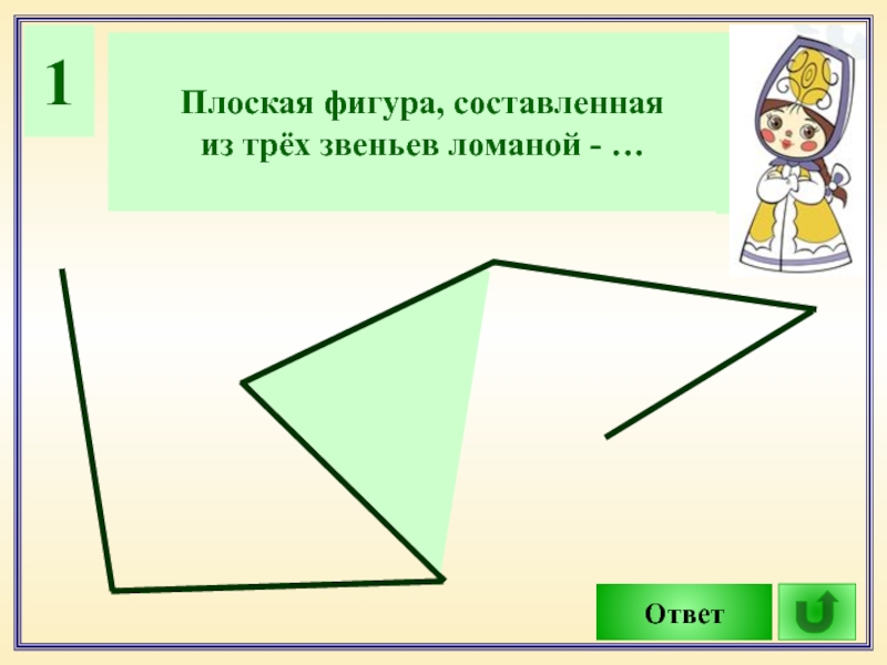 Какая фигура ломаная. Плоская фигура составленная из трех звеньев ломаной. Ломаная фигура из 3 звеньев. Ломаная составляющая из 3 звеньев. Ломаная из трех звеньев рисунок 1.