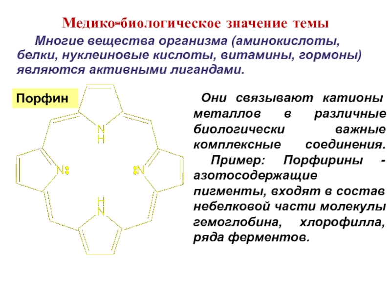 Биологическая роль катионов