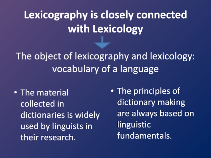 Closely connected. Practical Lexicography. Lexicography презентация. Theoretical Lexicography. The Lexicography of English.