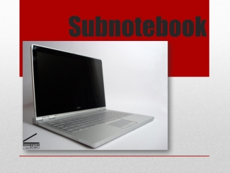 Subnotebook, ultraportable or mini notebook