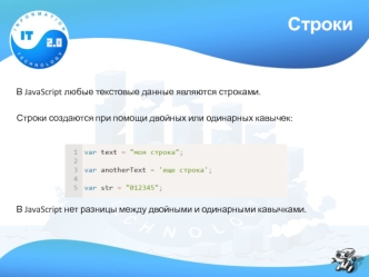 Строки. Специальные символы (JavaScript)