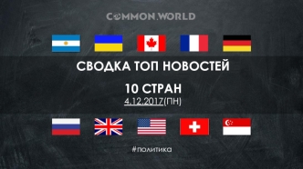 Сводка топ новостей 10 стран