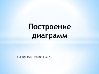 Построение диаграмм