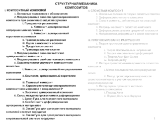 Структурная механика композитов. Слоистый композит