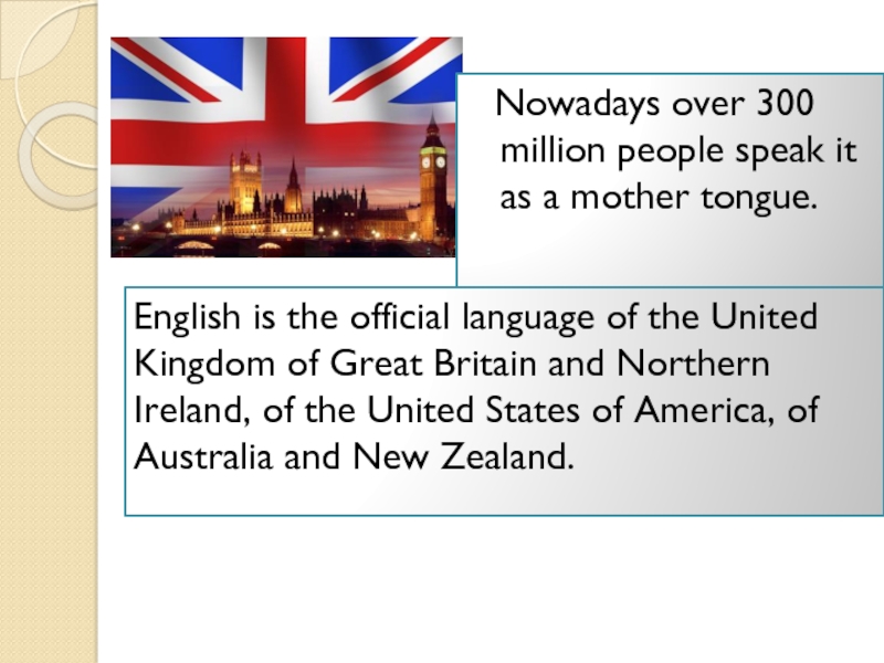 Реферат: English As The Official Language In The