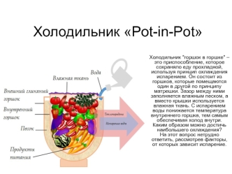 Холодильник Pot-in-Pot