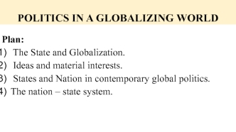 Politics in a globalizing world