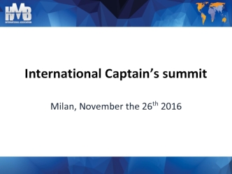 International Captain’s summit (HMBIA)