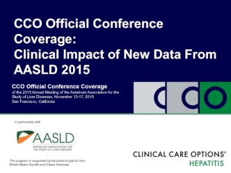 Clinical impact of new data from AASLD 2015