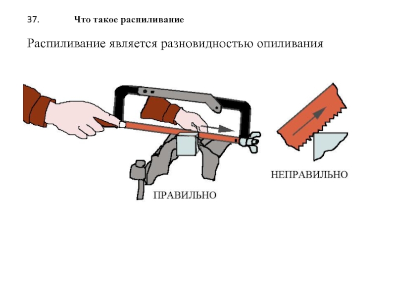 Распиливание. Приспособления для опиливания. Распиливание это разновидность. Распиливание модели. Распиливаниемоджели на сгементы.