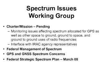 Brief on spectrum management issues