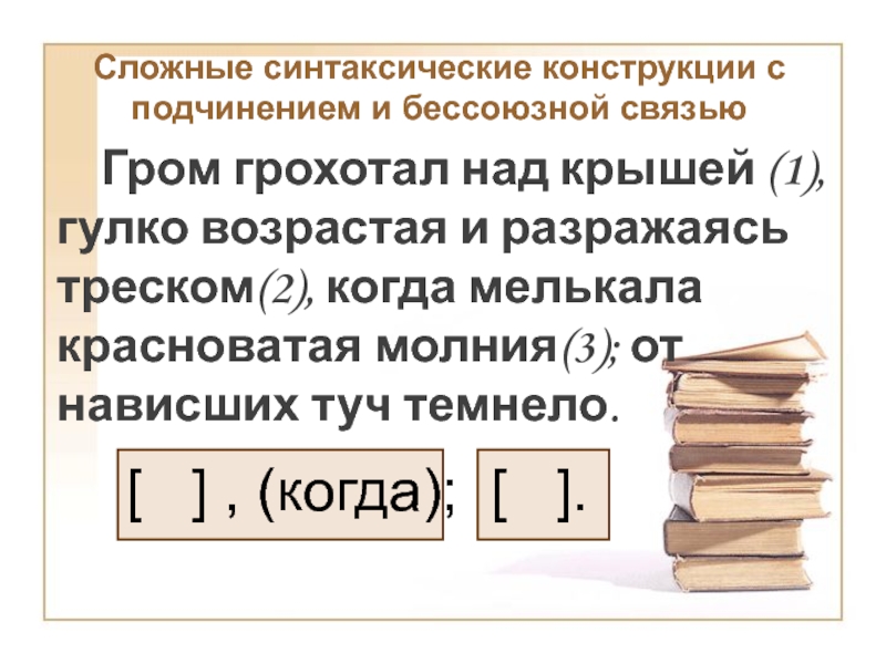 Гром грохотал над крышей гулко возрастая и разражаясь треском когда схема