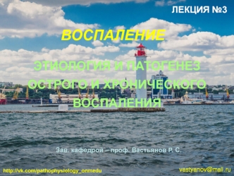 Воспаление. Этиология и патогенез острого и хронического воспаления