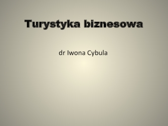 Turystyka biznesowa