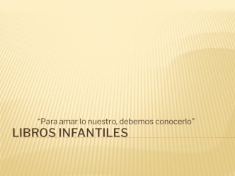 Libros Infantiles