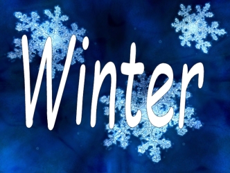 Winter vocabulary