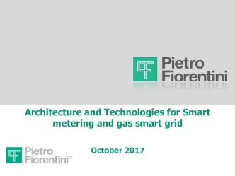 Architecture and Technologies for Smart metering and gas smart grid