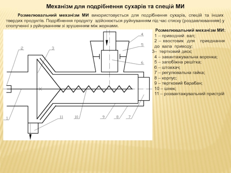 Реферат: Машини для подрібнення овочів