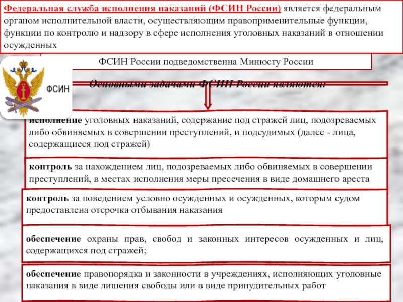 Фсин расшифровка. Федеральная служба исполнения наказаний функции. Учреждения и органами ФСИН России. Структура УФСИН. Территориальные органы ФСИН.