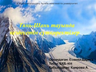 Тянь-Шань тауында кездесетін сүтқоректілер