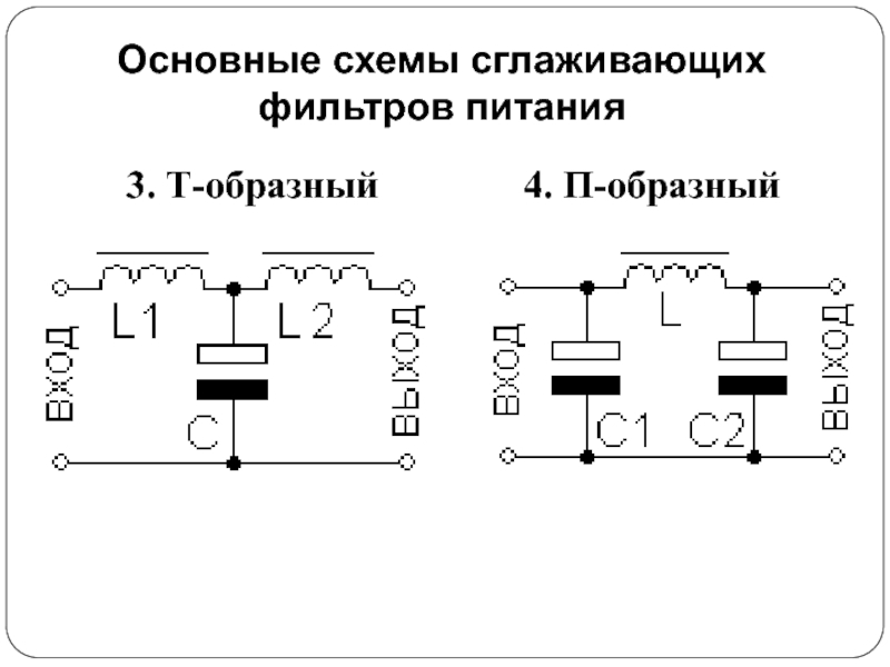 Реферат: Сглаживающие фильтры