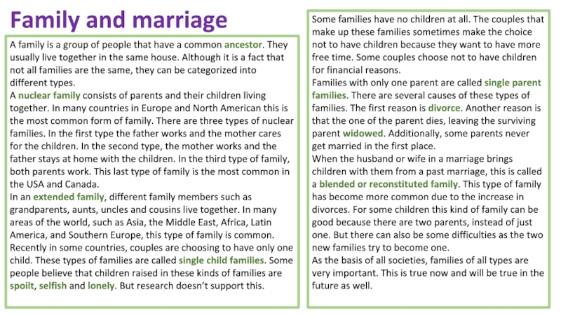 Реферат: Single Parent Families And Their Problems Essay
