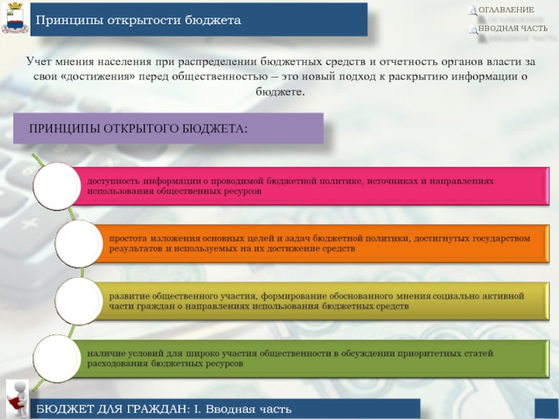 Принципы бюджета. Учет мнения населения. Бюджет для граждан вводная часть. Принцип открытости бюджетной системы. Учет мнения населения муниципальное право.