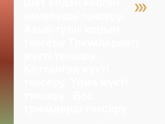 Шет елден келген кемелерді тексеру. Азық-түлік қорын тексеру Трюмдердегі жүкті тексеру. Қапталған жүкті тексеру