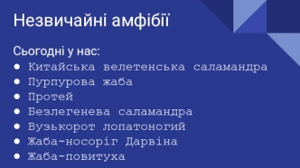 Незвичайні амфібії