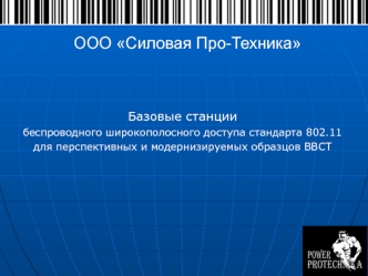 ООО Силовая Про-Техника. Базовые станции беспроводного широкополосного доступа