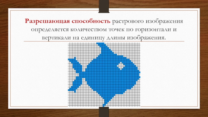 Разрешение растрового изображения определяется количеством точек по горизонтали