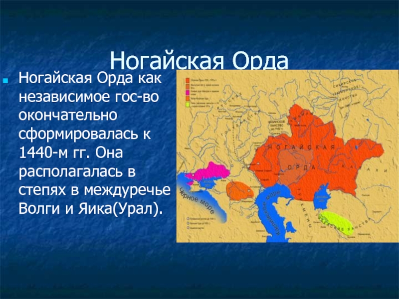 Выберите столицу ногайской орды. Ногайская Орда на карте 16 века. Ногайская Орда 16 век карта. Сарайчик столица ногайской орды карта. Ногайская Орда презентация.