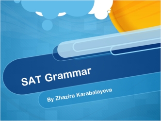 SAT Grammar