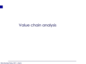 Value chain analysis