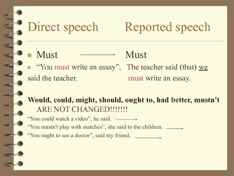 Como hacer el reported speech