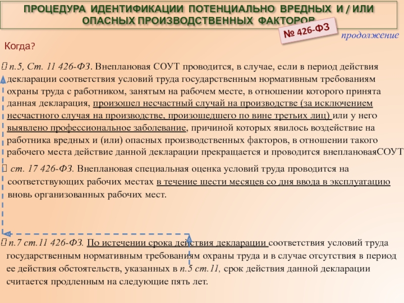 Идентификация потенциально вредных и опасных производственных факторов