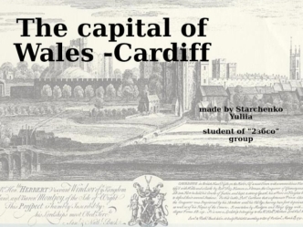 The capital Wales - Cardiff