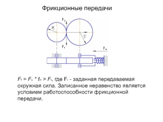 Фрикционные передачи