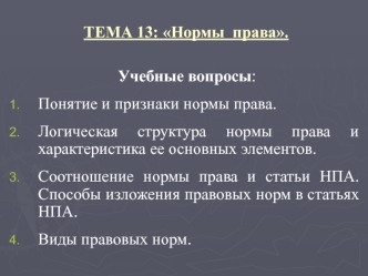 Нормы права