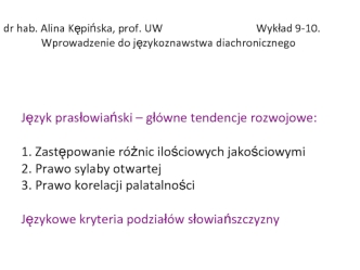 Wprowadzenie do językoznawstwa. (Wykład 9-10)