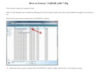 How to extract file with 7-Zip