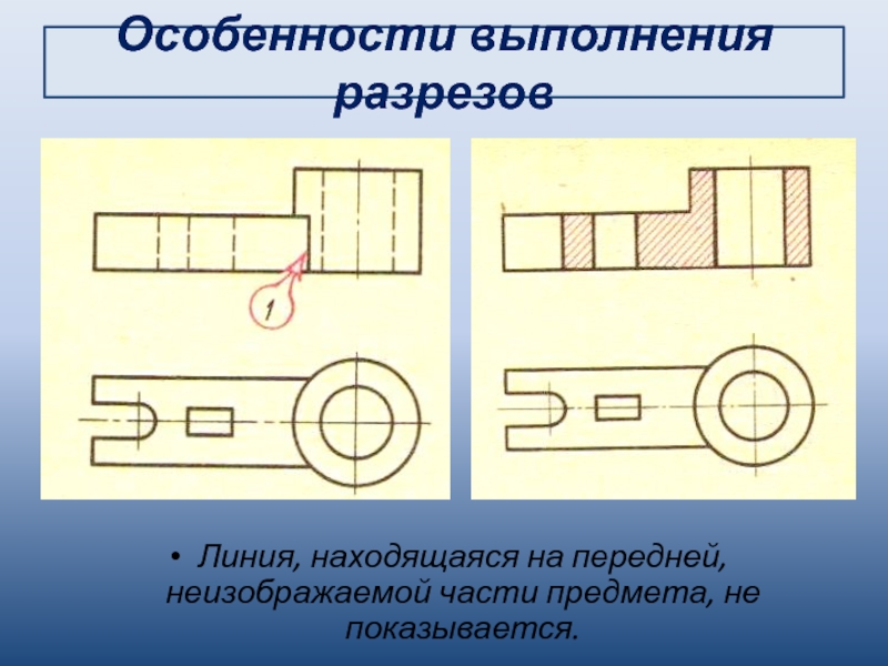 Выполните разрез