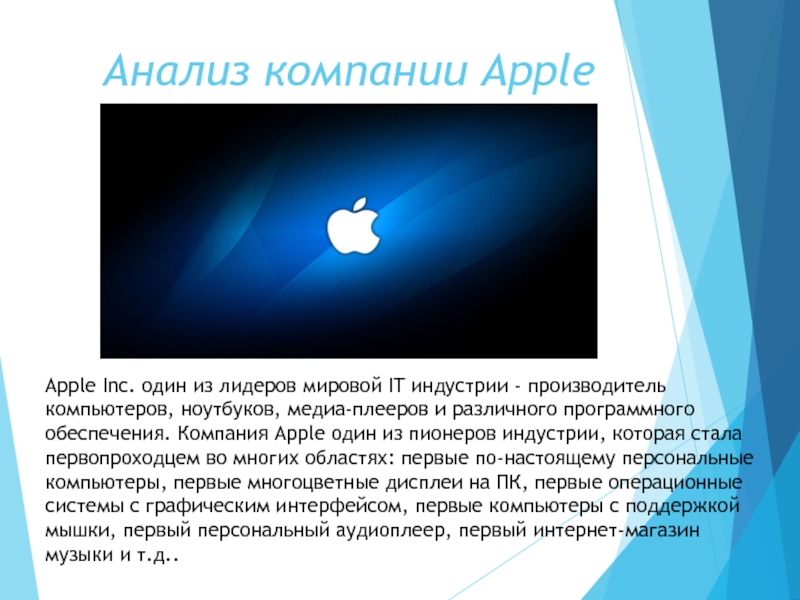 Реферат: Менеджмент и маркетинг в Apple Corp.