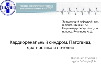 Кардиоренальный синдром. Патогенез, диагностика и лечение