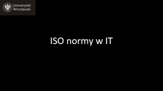 ISO normy w IT