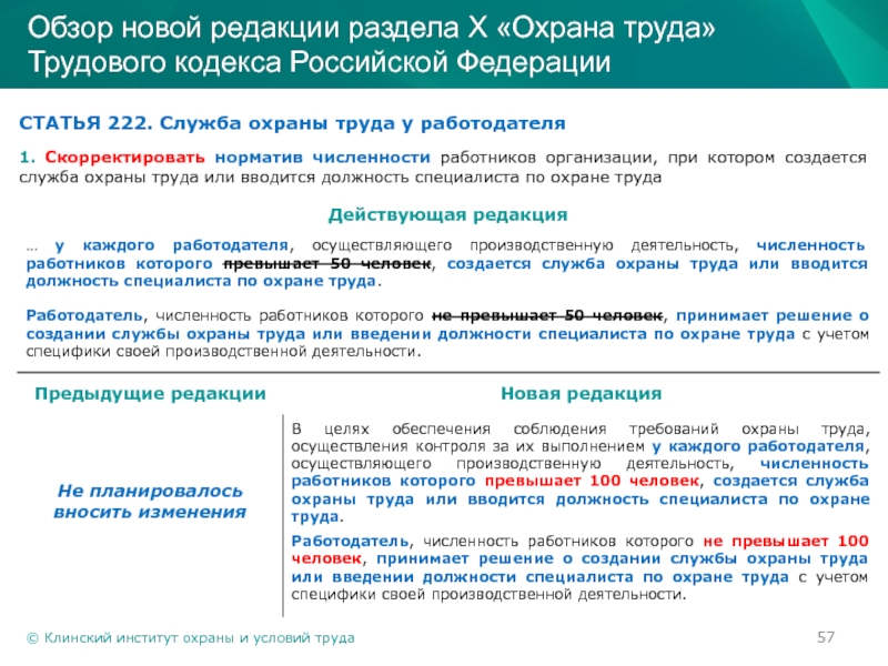 При какой численности работников создается охрана труда