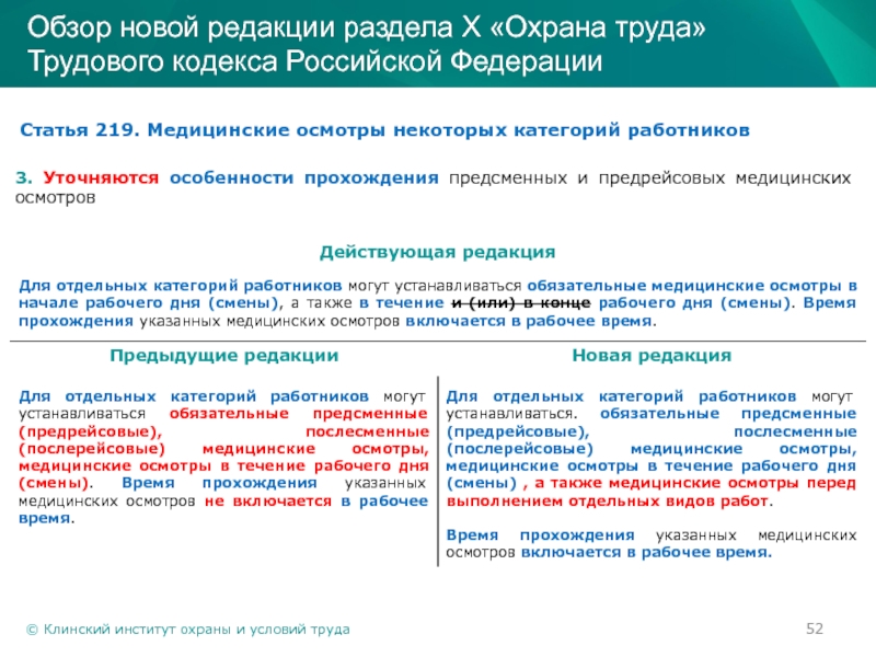 Медосмотр ст тк. Медосмотры относятся к охране труда. Обязательные медицинские осмотры некоторых категорий работников. Предсменные медицинские осмотры. Медицинские осмотры некоторых категорий работников кратко.