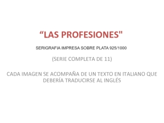 Las profesiones