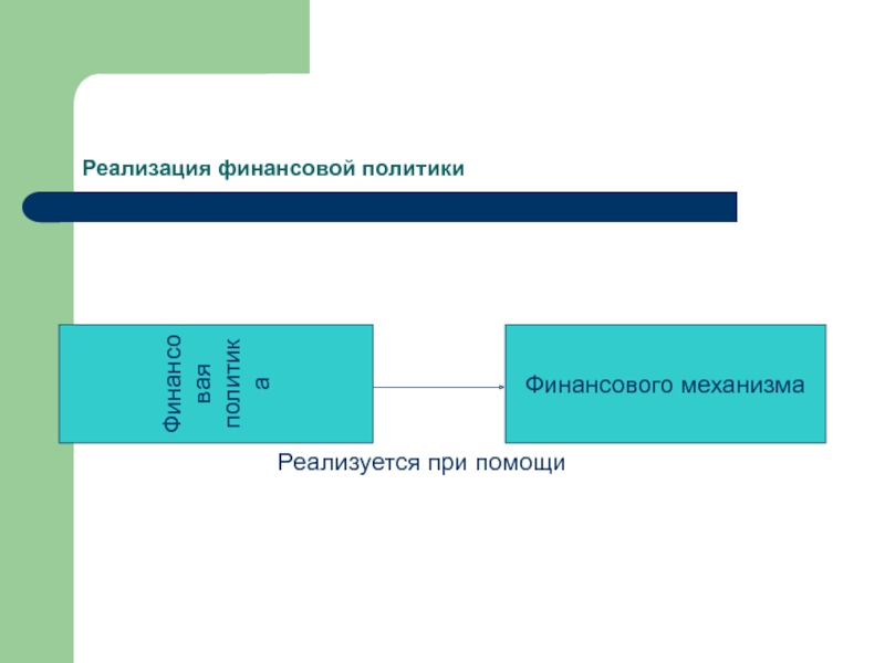 Инструменты реализации финансовой политики государства